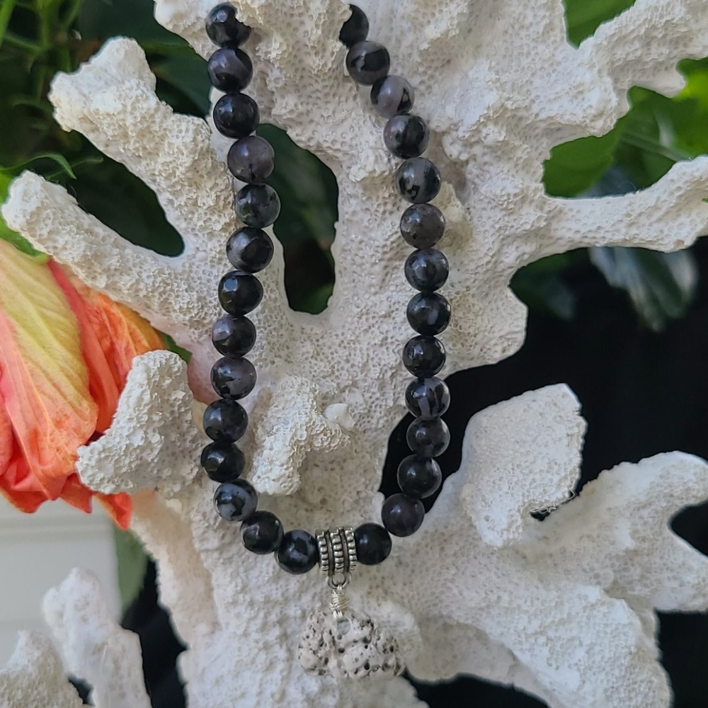 Boho beachy beaded bracelet.